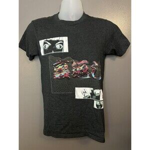 Franchise Los Angeles Shirt Mens Small Charcoal Graphic Anime Manga Eyes Tee